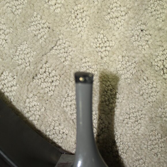 Maxina Women's Size 8.5 Grey Satin Bling Bow 3.5" Heels - Picture 7 of 7